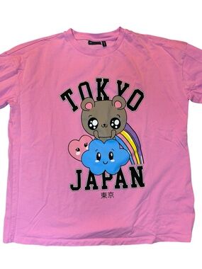 ASOS kawaii Tokyo Japan tshirt pink small